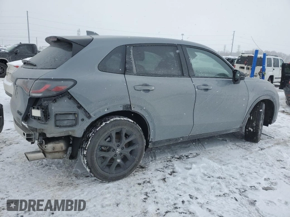 2024 Honda HR-V Sport with VIN 3CZRZ2H54RM730149, listed as a Copart auction lot 45405005 with 6,928 mi miles and Salvage Title. Bid and sale history available at carsss.com. Image 3.