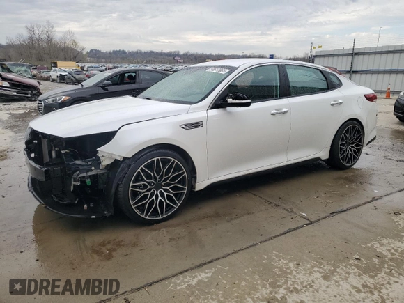 2019 Kia Optima LX with VIN 5XXGT4L31KG330542, listed as a Copart auction lot 50617965 with 46,105 mi miles and Salvage Title. Bid and sale history available at carsss.com. Image 1.