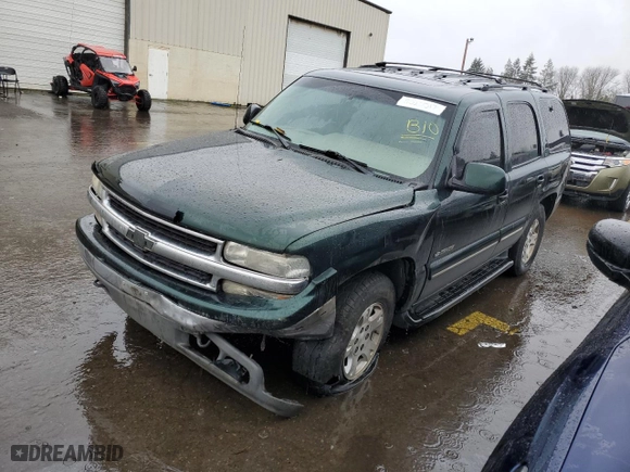 2001 Chevrolet Tahoe LS with VIN 1GNEK13T61R107358, listed as a Copart auction lot 50200175 with 263,668 mi miles and Salvage Title. Bid and sale history available at carsss.com. Image 1.