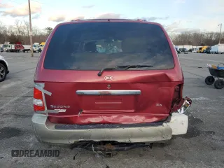 2005 Kia Sedona LX with VIN KNDUP132656725025, listed as a Copart auction lot 41702915 with 158,114 mi miles and Salvage Title. Bid and sale history available at carsss.com. Image 6.