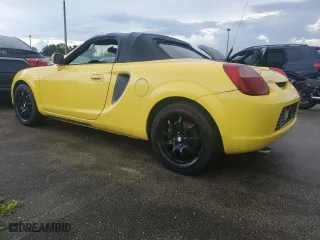 2002 Toyota MR2 Spyder with VIN JTDFR320220042638, listed as a Copart auction lot 74129724 with NaN miles and Salvage Title. Bid and sale history available at carsss.com. Image 2.