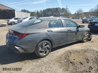 2025 Hyundai Elantra SEL Sport with VIN KMHLM4DG9SU935041, listed as a Copart auction lot 47364845 with 106 mi miles and Salvage Title. Bid and sale history available at carsss.com. Image 3.
