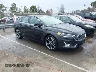 2019 Ford Fusion Titanium with VIN 3FA6P0K93KR243148, listed as a IAAI auction lot 41757469 with 78,859 mi miles. Bid and sale history available at carsss.com. Image 1.