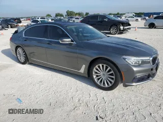 2017 BMW 7 Series 740i xDrive with VIN WBA7E4C31HGV23346, listed as a Copart auction lot 49840905 with 155,047 mi miles and Salvage Title. Bid and sale history available at carsss.com. Image 4.