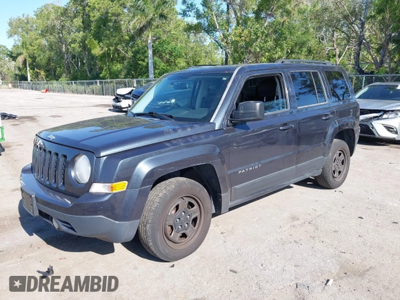 2014 Jeep Patriot Sport with VIN 1C4NJPBBXED911558, listed as a IAAI auction lot 42066449 with 107,208 mi miles. Bid and sale history available at carsss.com. Image 2.