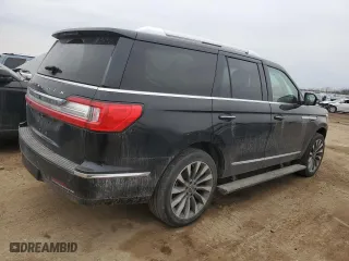 2020 Lincoln Navigator Reserve with VIN 5LMJJ2LT3LEL09707, listed as a Copart auction lot 47657675 with 54,145 mi miles and Salvage Title. Bid and sale history available at carsss.com. Image 3.