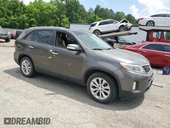 2014 Kia Sorento EX with VIN 5XYKU4A76EG430617, listed as a Copart auction lot 53668855 with 116,961 mi miles and Clean Title. Bid and sale history available at carsss.com. Image 4.