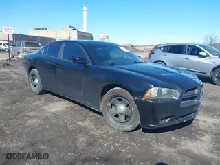 2014 Dodge Charger Police with VIN 2C3CDXAGXEH147942, listed as a IAAI auction lot 41648515 with 183,850 mi miles. Bid and sale history available at carsss.com. Image 1.