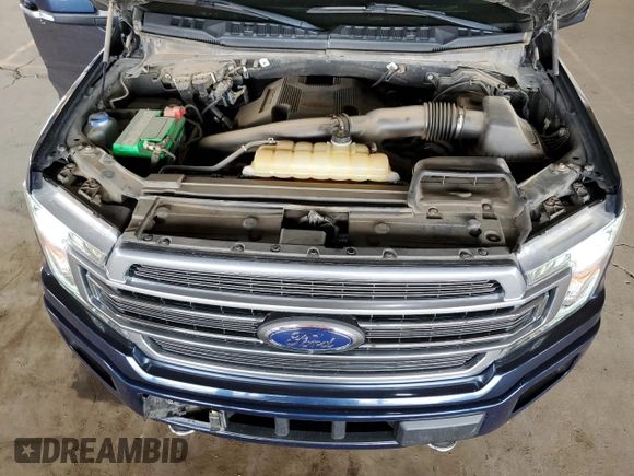 2018 Ford F-150 XL with VIN 1FTEW1EGXJFE48440, listed as a Copart auction lot 51834215 with 53,389 mi miles and Salvage Title. Bid and sale history available at carsss.com. Image 11.