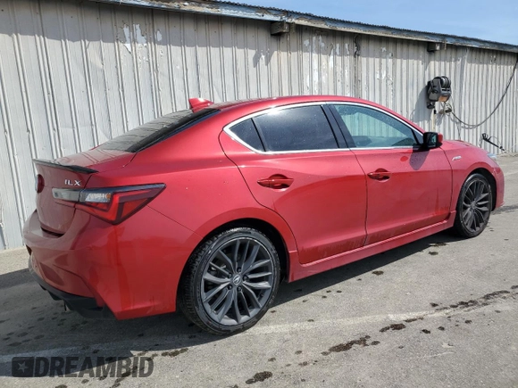 2019 Acura ILX w/Premium/A-Spec Pkg with VIN 19UDE2F85KA003583, listed as a Copart auction lot 47829755 with 92,990 mi miles and Clean Title. Bid and sale history available at carsss.com. Image 3.