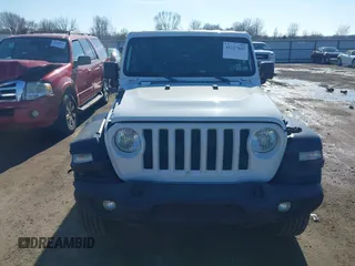 2020 Jeep Wrangler Unlimited Sport S with VIN 1C4HJXDN6LW161341, listed as a IAAI auction lot 41217843 with 74,196 mi miles and . Bid and sale history available at DreamBid. Image 12.