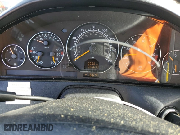 2000 Mercedes-Benz SL-Class with VIN WDBFA68F6YF191384, listed as a Copart auction lot 79318264 with 46,673 mi miles and Salvage Title. Bid and sale history available at carsss.com. Image 9.