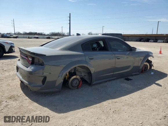 2023 Dodge Charger SRT Hellcat Redeye Widebody with VIN 2C3CDXL9XPH557898, listed as a Copart auction lot 47227935 with Not Provided miles and Salvage Title. Bid and sale history available at carsss.com. Image 3.