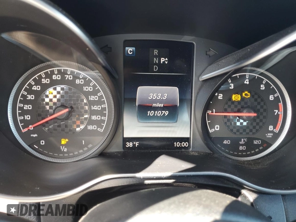 2016 Mercedes-Benz C 450 AMG with VIN 55SWF6EB4GU133361, listed as a Copart auction lot 52425485 with 101,079 mi miles and Salvage title. Bid and sale history available at DreamBid. Image 9.
