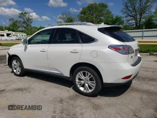 2011 Lexus RX 450h with VIN JTJBC1BA3B2420951, listed as a Copart auction lot 54869515 with 128,716 mi miles and Salvage Title. Bid and sale history available at DreamBid. Image 2.