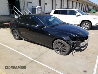 2014 Lexus IS 350 with VIN JTHBE1D26E5011363, listed as a Copart auction lot 52160595 with 124,813 mi miles and Salvage Title. Bid and sale history available at carsss.com. Image 4.