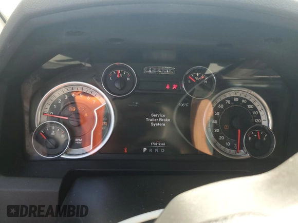 2015 Ram 1500 Big Horn with VIN 1C6RR7LT6FS642612, listed as a Copart auction lot 61060605 with 173,212 mi miles and Salvage title. Bid and sale history available at DreamBid. Image 9.