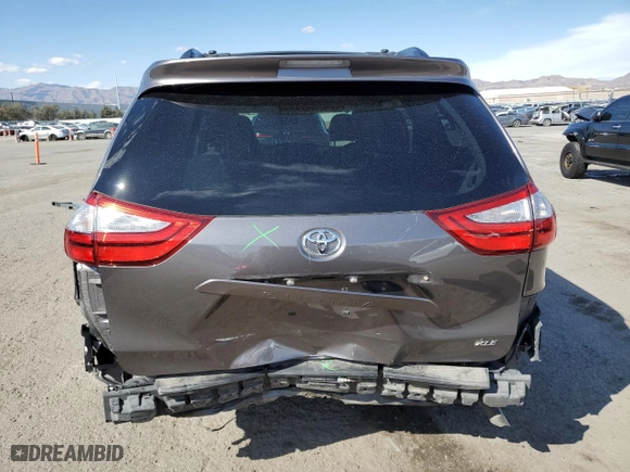 2016 Toyota Sienna XLE with VIN 5TDYK3DC9GS728183, listed as a Copart auction lot 49244635 with 121,111 mi miles and Salvage Title. Bid and sale history available at carsss.com. Image 6.