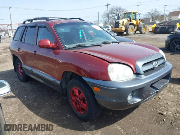 2005 Hyundai Santa Fe GLS with VIN KM8SC73D45U009304, listed as a IAAI auction lot 41801704 with 140,419 mi miles. Bid and sale history available at carsss.com. Image 1.