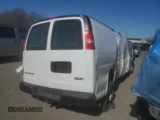 2024 GMC Savana Cargo Van with VIN 1GTZ7HFP5R1102780, listed as a Copart auction lot 42797835 with 0 mi miles and Salvage Title. Bid and sale history available at carsss.com. Image 3.