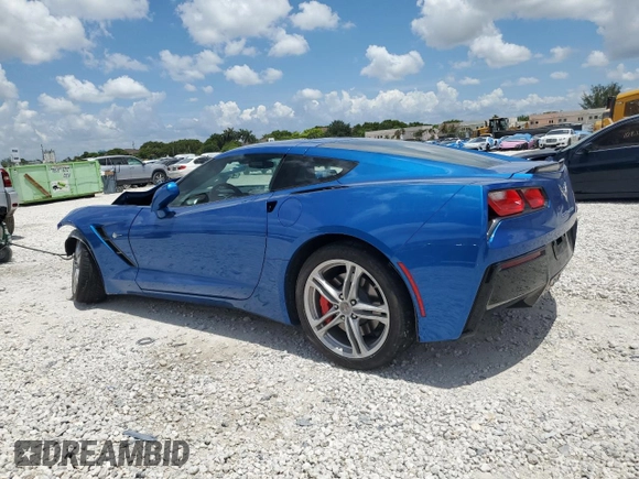 2016 Chevrolet Corvette 1LT with VIN 1G1YB2D79G5118053, listed as a Copart auction lot 64128375 with 14,060 mi miles and Salvage title. Bid and sale history available at DreamBid. Image 2.