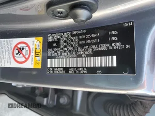 2015 Lexus NX 200t with VIN JTJYARBZXF2001005, listed as a Copart auction lot 50255945 with 97,496 mi miles and Salvage title. Bid and sale history available at DreamBid. Image 16.