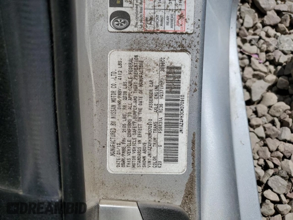 2012 Nissan 370Z Touring with VIN JN1AZ4FH3CM370910, listed as a Copart auction lot 65940005 with 23,009 mi miles and Salvage title. Bid and sale history available at DreamBid. Image 13.