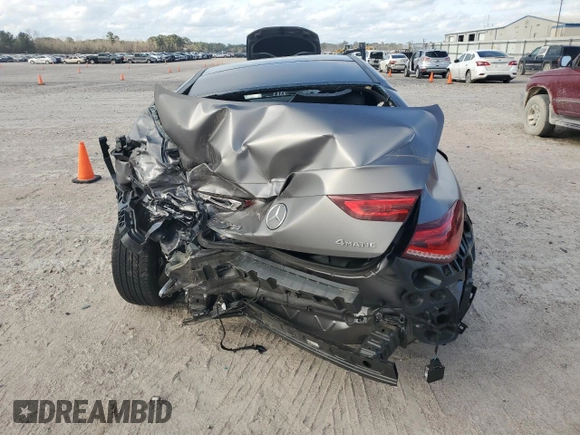2020 Mercedes-Benz CLA with VIN WDD5J4HB9LN076233, listed as a Copart auction lot 41999163 with 28,085 mi miles. Bid and sale history available at carsss.com. Image 6.