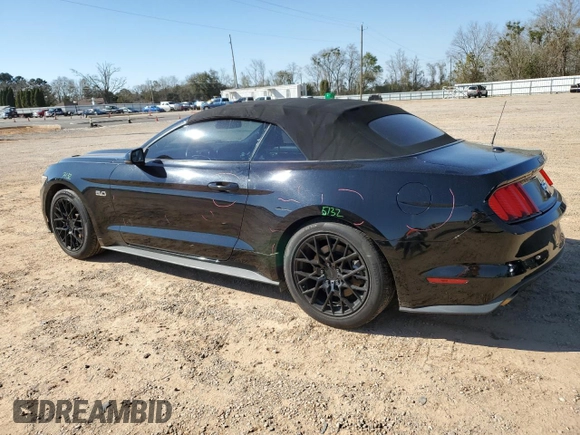 2015 Ford Mustang GT Premium with VIN 1FATP8FF0F5332038, listed as a Copart auction lot 48799725 with 105,866 mi miles and Salvage Title. Bid and sale history available at DreamBid. Image 2.