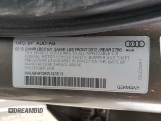 2016 Audi A6 2.0T Premium Plus with VIN WAUGFAFC9GN143513, listed as a Copart auction lot 68747952 with 72,860 mi miles. Bid and sale history available at carsss.com. Image 14.