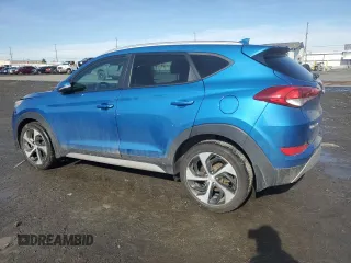 2018 Hyundai Tucson Sport z VIN KM8J3CAL4JU781052, wystawiony jako Copart lot #46996625 z przebiegiem 63 479 mil mil oraz Szkoda całkowita • Salvage title. Historia ofert i sprzedaży dostępna na DreamBid. Obrazek 2.