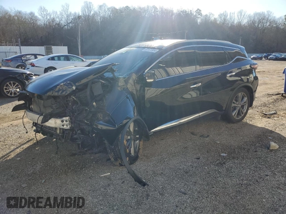 2020 Nissan Murano Platinum z VIN 5N1AZ2DJ4LN139866, wystawiony jako Copart lot #87171934 z przebiegiem 70 306 mil mil oraz Szkoda całkowita • Salvage title. Historia ofert i sprzedaży dostępna na DreamBid. Obrazek 1.