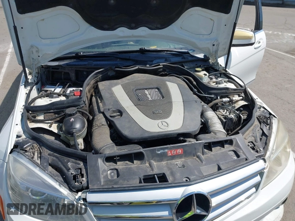 2009 Mercedes-Benz C-Class 3.0L Sport with VIN WDDGF54X09F233877, listed as a IAAI auction lot 42121123 with 215,698 mi miles. Bid and sale history available at carsss.com. Image 10.