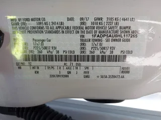 2017 Ford C-Max SE with VIN 1FADP5AU0HL117265, listed as a IAAI auction lot 41413374 with 64,660 mi miles. Bid and sale history available at carsss.com. Image 9.