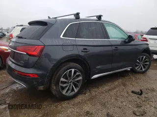 2021 Audi Q5 Premium Plus with VIN WA1BAAFY6M2025207, listed as a Copart auction lot 71050522 with 25,831 mi miles. Bid and sale history available at carsss.com. Image 3.
