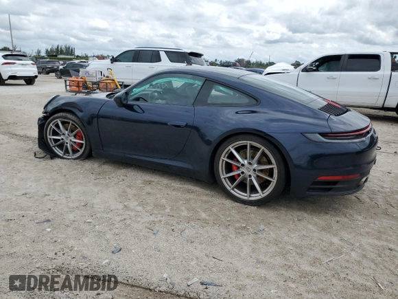 2020 Porsche 911 Carrera S with VIN WP0AB2A98LS226271, listed as a Copart auction lot 52161985 with 0 mi miles and Salvage Title. Bid and sale history available at carsss.com. Image 2.