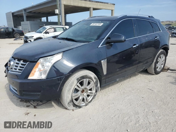 2016 Cadillac SRX Luxury Collection with VIN 3GYFNBE37GS516735, listed as a Copart auction lot 58193765 with 82,329 mi miles and Salvage title. Bid and sale history available at DreamBid. Image 1.