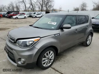 2019 Kia Soul + with VIN KNDJP3A54K7698604, listed as a Copart auction lot 46062714 with 0 mi miles and Salvage Title. Bid and sale history available at carsss.com. Image 1.