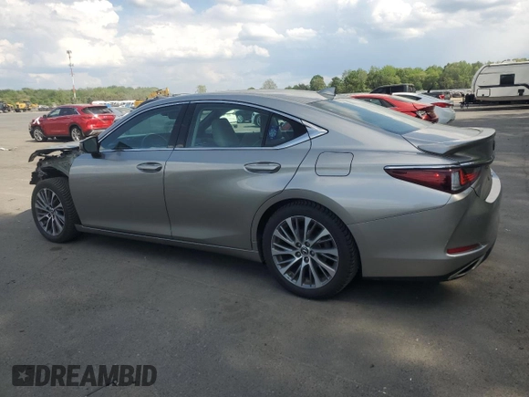 2021 Lexus ES 350 with VIN 58ADZ1B1XMU095088, listed as a Copart auction lot 55214265 with 46,418 mi miles and Salvage Title. Bid and sale history available at DreamBid. Image 2.