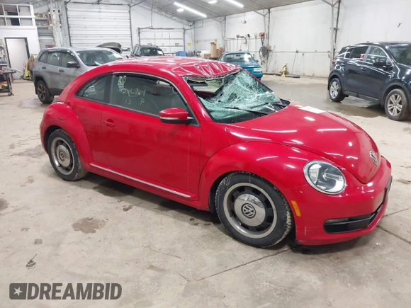 2013 Volkswagen Beetle 2.5L with VIN 3VWJP7AT3DM606135, listed as a IAAI auction lot 42006924 with 78,534 mi miles and . Bid and sale history available at DreamBid. Image 1.