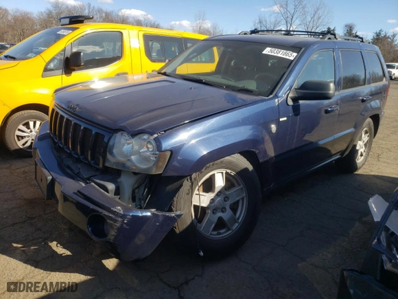 2006 Jeep Grand Cherokee Laredo with VIN 1J4GS48K76C155636, listed as a Copart auction lot 50381865 with 169,004 mi miles and Salvage Title. Bid and sale history available at carsss.com. Image 1.