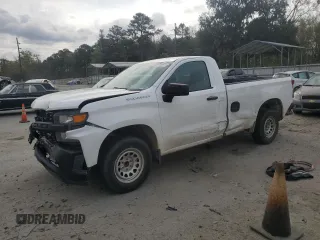 2020 Chevrolet Silverado 1500 Work Truck with VIN 3GCNWAEH7LG121522, listed as a Copart auction lot 50176095 with 166,094 mi miles and Salvage Title. Bid and sale history available at carsss.com. Image 1.