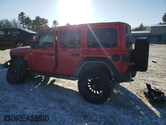 2021 Jeep Wrangler Unlimited Sport S with VIN 1C4HJXDG7MW509859, listed as a Copart auction lot 42185545 with 41,805 mi miles and Salvage Title. Bid and sale history available at carsss.com. Image 2.