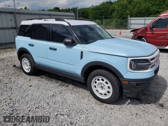 2023 Ford Bronco Sport Heritage with VIN 3FMCR9G68PRD23204, listed as a Copart auction lot 56588845 with 25,990 mi miles and Salvage title. Bid and sale history available at DreamBid. Image 4.