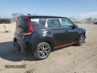 2021 Kia Soul Turbo with VIN KNDJ53AFXM7126597, listed as a Copart auction lot 48763885 with Not Provided miles and Salvage Title. Bid and sale history available at DreamBid. Image 3.
