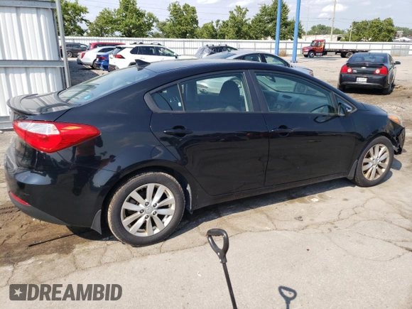 2015 Kia Forte LX with VIN KNAFX4A66F5414571, listed as a Copart auction lot 64008884 with 160,309 mi miles and Salvage Title. Bid and sale history available at carsss.com. Image 3.