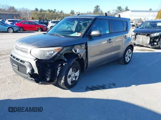 2014 Kia Soul with VIN KNDJN2A29E7032798, listed as a IAAI auction lot 41222668 with 187,564 mi miles. Bid and sale history available at carsss.com. Image 2.