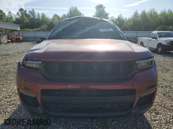 2024 Jeep Grand Cherokee Limited с VIN 1C4RJKBG8R8586598, выставлен на аукционе Copart как лот 54183065 с пробегом 4 962 миль миль и Списание • Salvage title. История ставок и продаж доступна на DreamBid. Изображение 5.