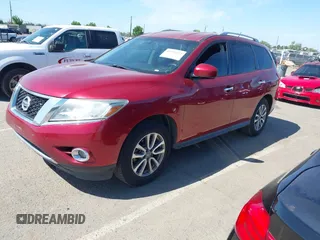 2015 Nissan Pathfinder SL with VIN 5N1AR2MMXFC685162, listed as a IAAI auction lot 42325622 with 172,897 mi miles and . Bid and sale history available at DreamBid. Image 17.