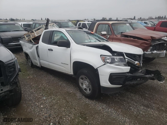 2021 Chevrolet Colorado 2WD Work Truck with VIN 1GCHSBEA5M1236802, listed as a Copart auction lot 82391714 with 52,703 mi miles and Salvage Title. Bid and sale history available at carsss.com. Image 4.